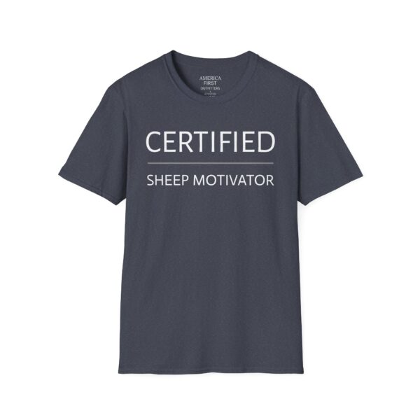 Funny "Certified Sheep Motivator" Unisex T-Shirt! - Image 17