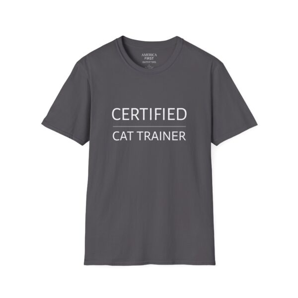 Funny "Certified Cat Trainer" Unisex T-Shirt - Image 13