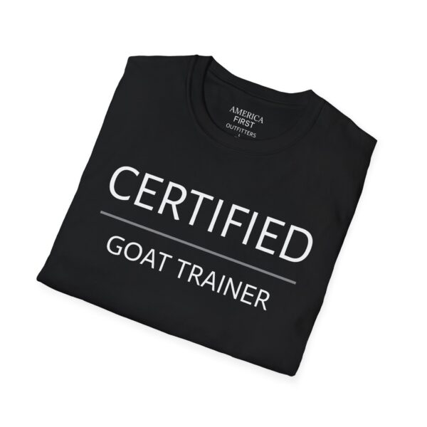 Hilarious "Certified Goat Trainer" Unisex T-shirt! - Image 4