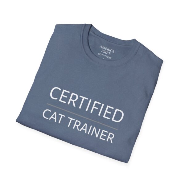 Funny "Certified Cat Trainer" Unisex T-Shirt - Image 12