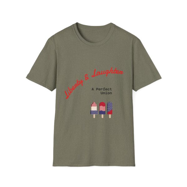 Liberty & Laughter Unisex Tee, Fourth of July Outfit, Summer Casual Wear, Unisex Softstyle Shirt, Celebration Top - Image 13