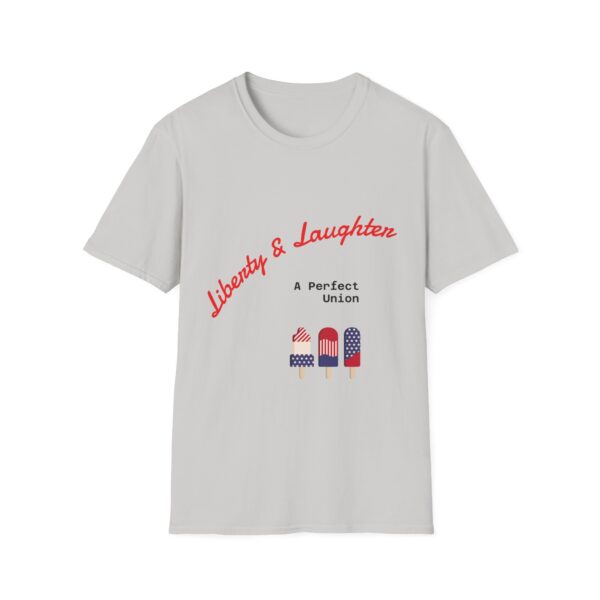 Liberty & Laughter Unisex Tee, Fourth of July Outfit, Summer Casual Wear, Unisex Softstyle Shirt, Celebration Top - Image 5