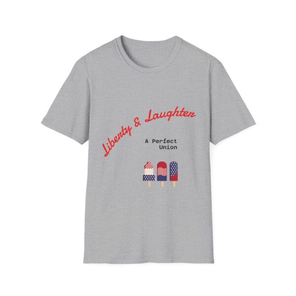 Liberty & Laughter Unisex Tee, Fourth of July Outfit, Summer Casual Wear, Unisex Softstyle Shirt, Celebration Top - Image 9